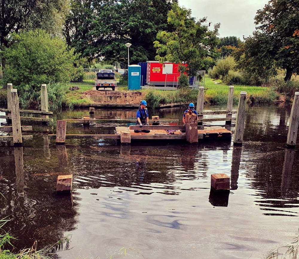 oude brug ophalen